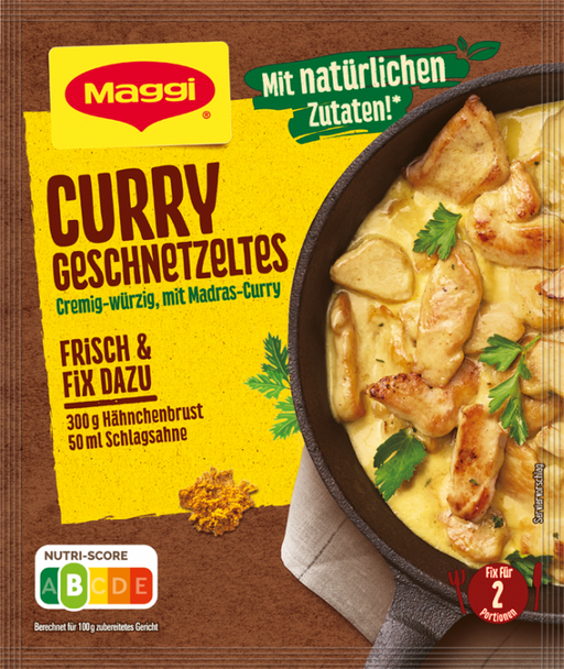 Maggi Curry Geschnetzeltes Wurzig Curry Sauce 41g