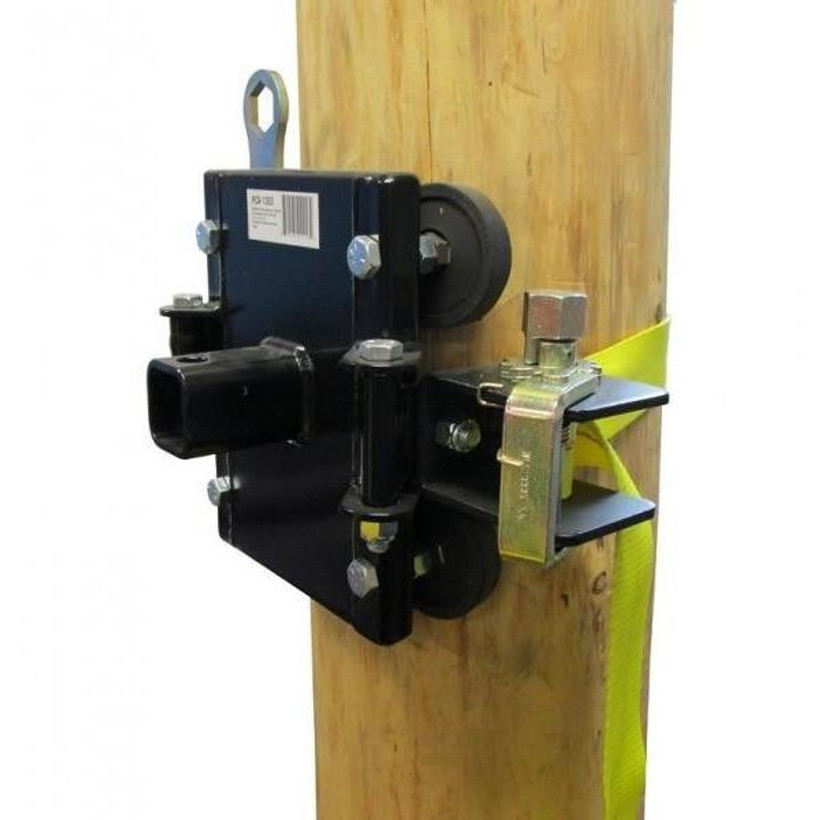 Active slide of Tree/Pole Mount With Anchor Strap for Portable Winch