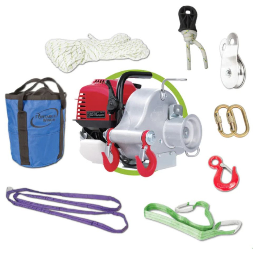 Active slide of PCW3000  GX35 Gas Powered Pulling Winch Accessorized Package