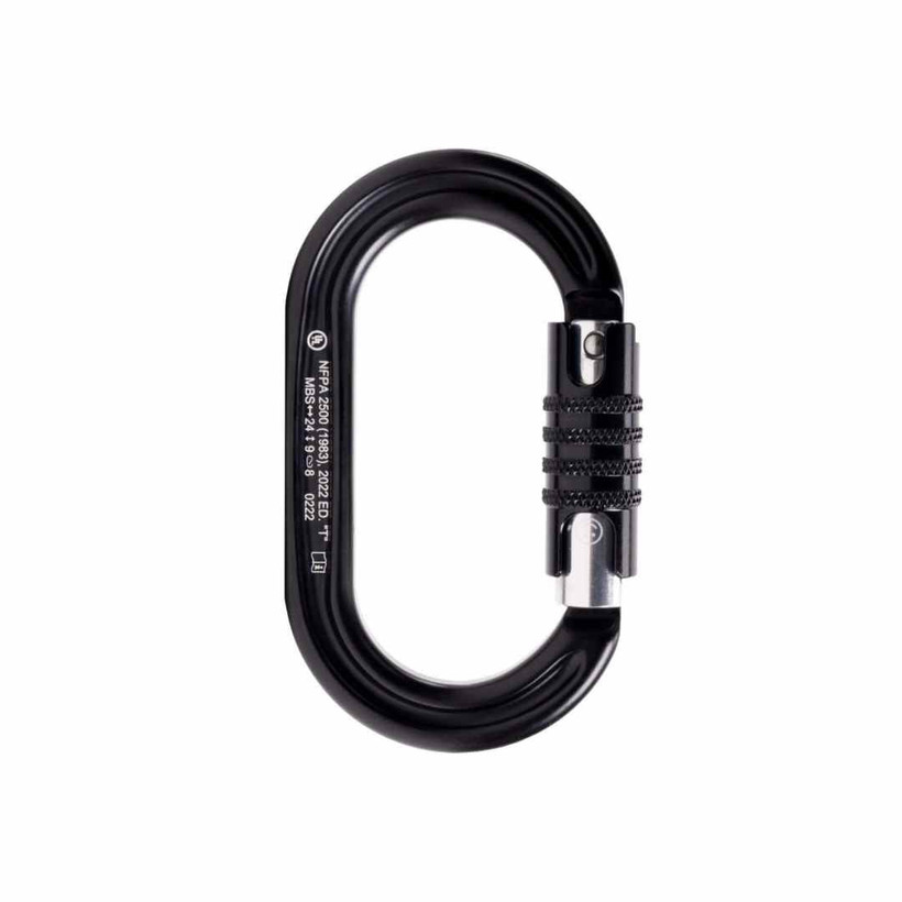 Omega Pacific RAIDER OVAL Tactical Aluminum Keylock 3-Stage Quik-Lok Black