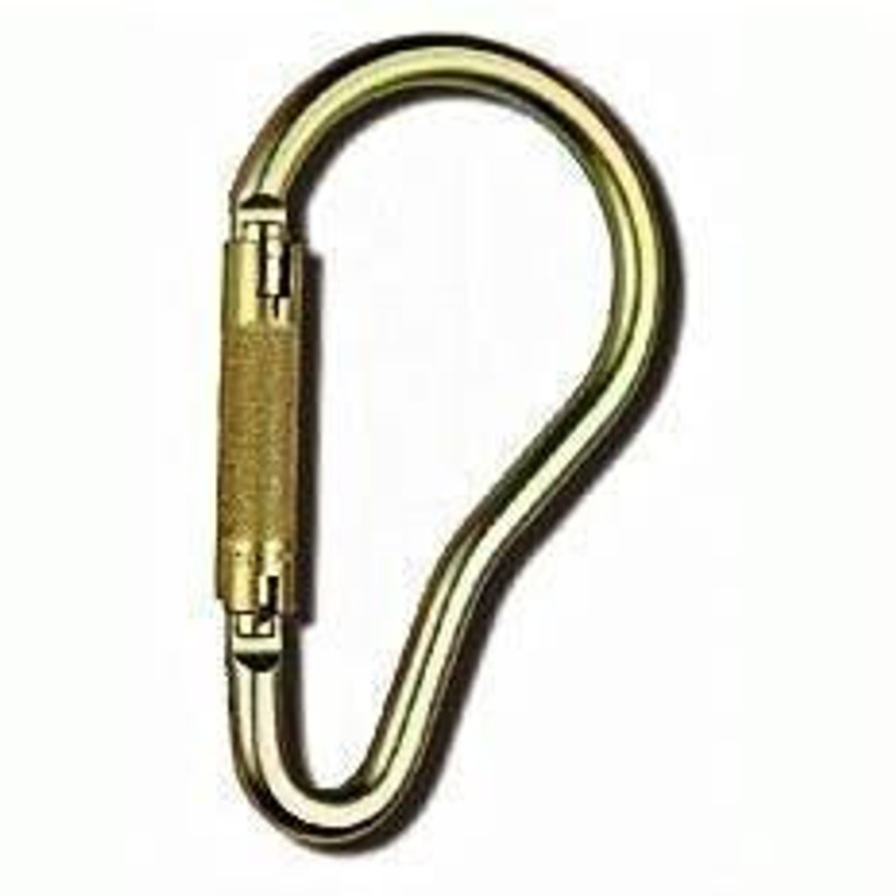 Active slide of Yoke Large Steel Carabiner With Twist Lock Gate