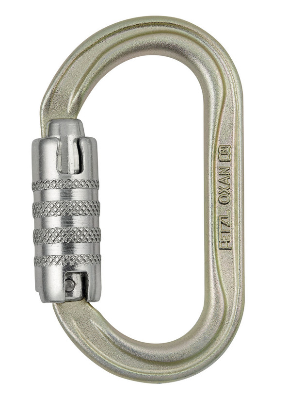 Active slide of Petzl OXAN H-Frame Steel Oval Carabiner - Triact-Lock