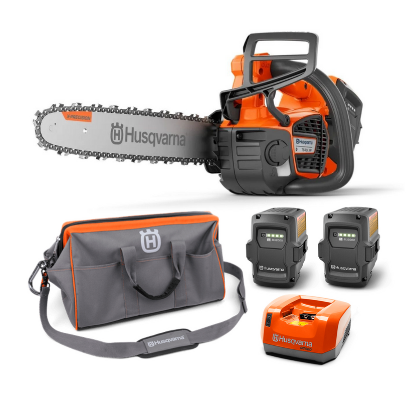 Active slide of Husqvarna T540iXP Battery Chainsaw Bundle