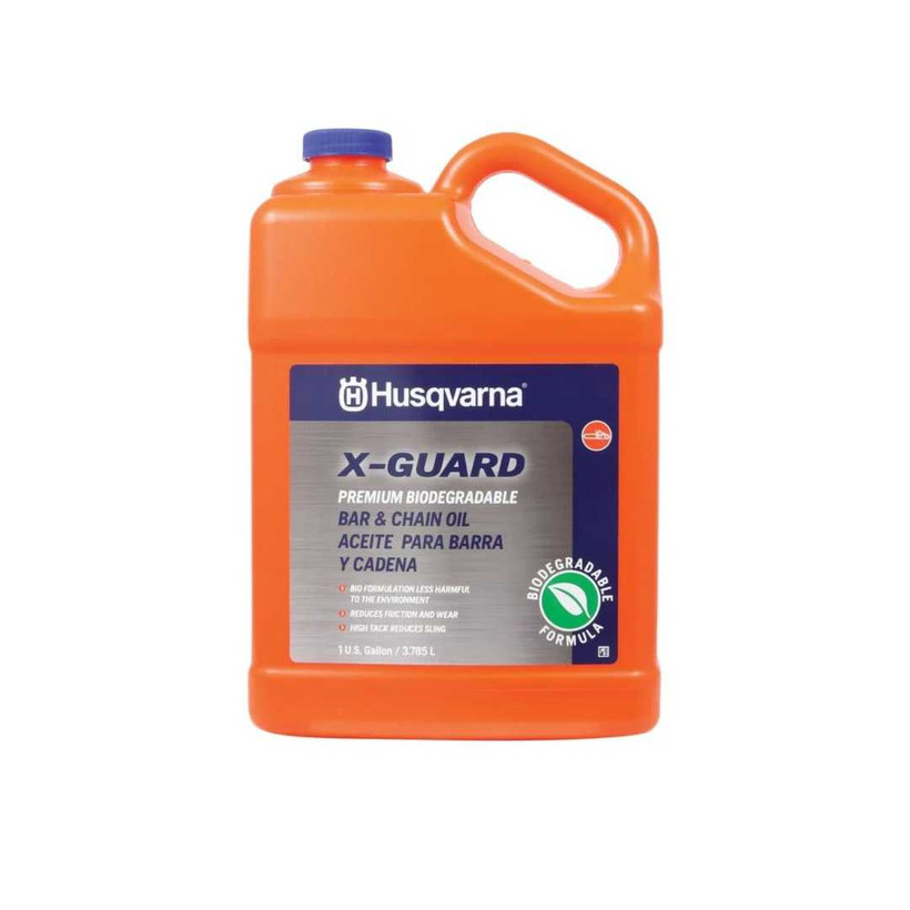 Active slide of Husqvarna X-Guard Bar & Chain Bio Oil