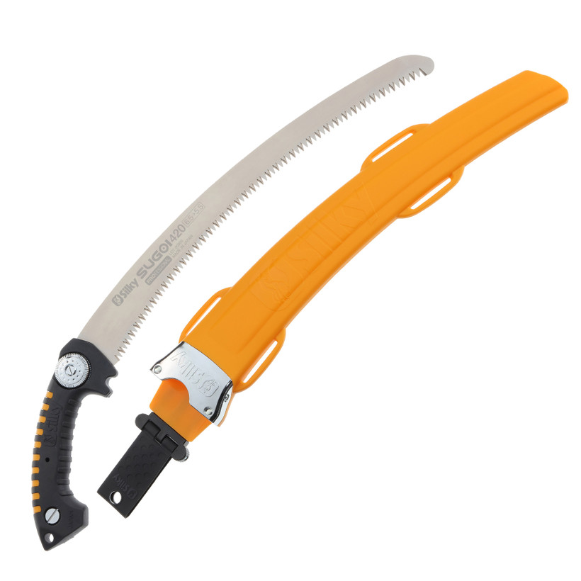 Active slide of Silky Sugoi 420 Arborist Hand Saw