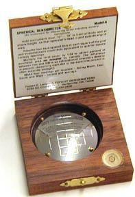 Active slide of Spherical Crown Densiometer