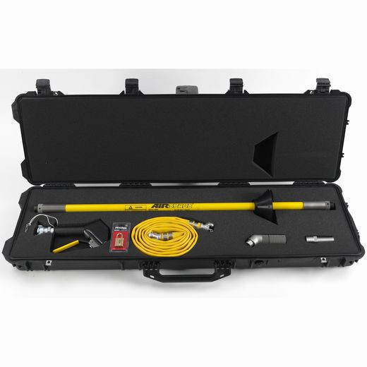 Active slide of AirSpade Excavation Tool for Arborists