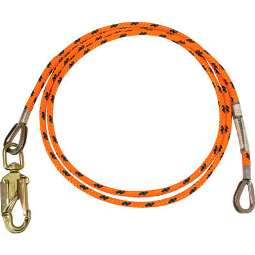 FL 5/8 x 12' W Core Sw Snap Maxiecoated orange
