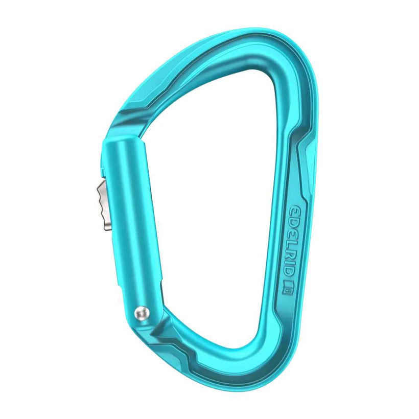 Active slide of Edelrid Pure Slider III Carabiner with Auto Locking Slide Gate D-Shape