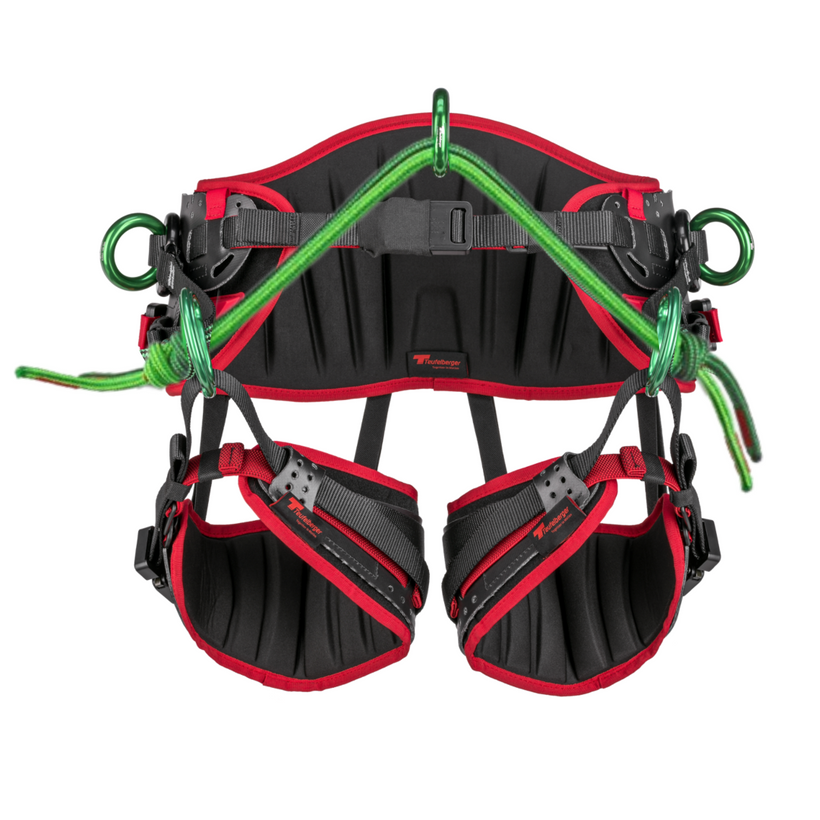 Active slide of Teufelberger treeMOTION Pro Arborist Saddle With Double Bridge