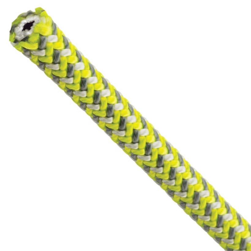 Active slide of Teufelberger Tachyon Lava Surge 11.5mm Climbing Rope