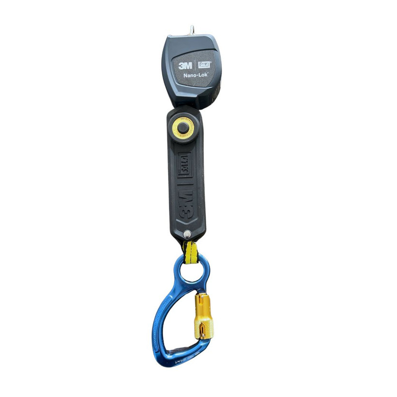 DBI NANO-LOK 6 Ft Compact Self-Retracting Lifeline, 1-Leg, 420 lb Cap, Aluminum Carabiner, CSA