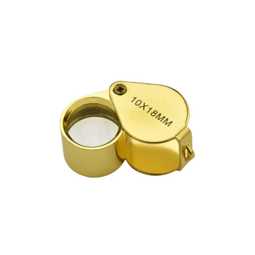 Hand Lens 18 Mm 10x With Gold Finish
