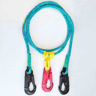 Rope Logic's 2-n-1 Lightning Blue Lanyard 12ft