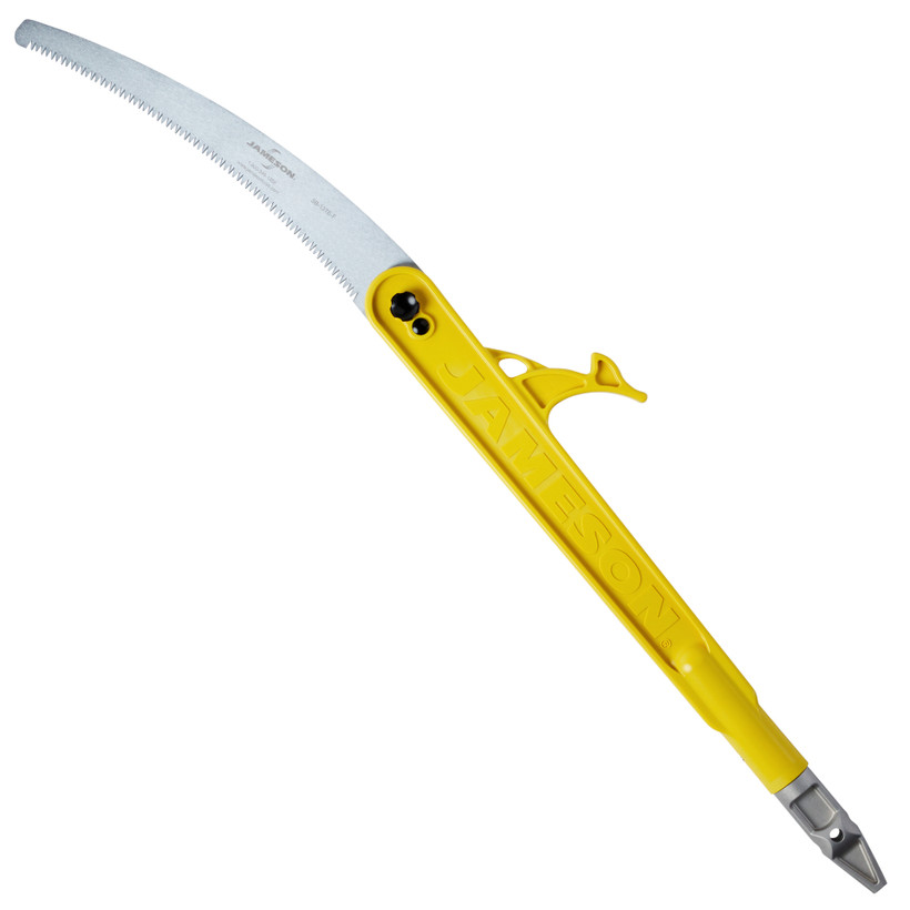 Active slide of Jameson Folding Pole Saw Head with 13 in. Barracuda Tri-Cut Saw Blade