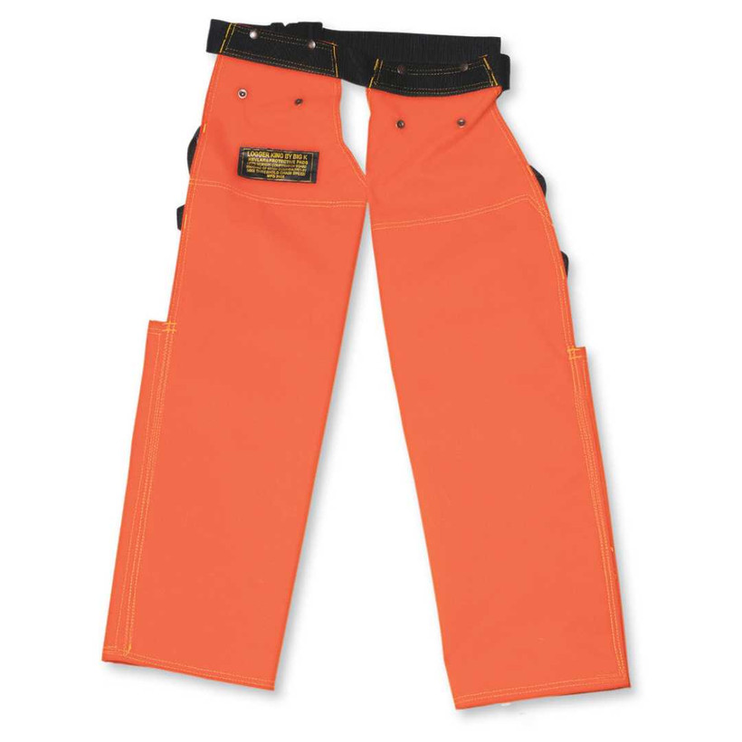 Active slide of Logger King 600 Denier Apron-Style Chaps with Back Pads