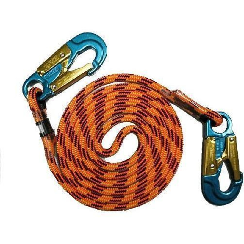 AtHeight 7/16" Blaze Lanyard 10'