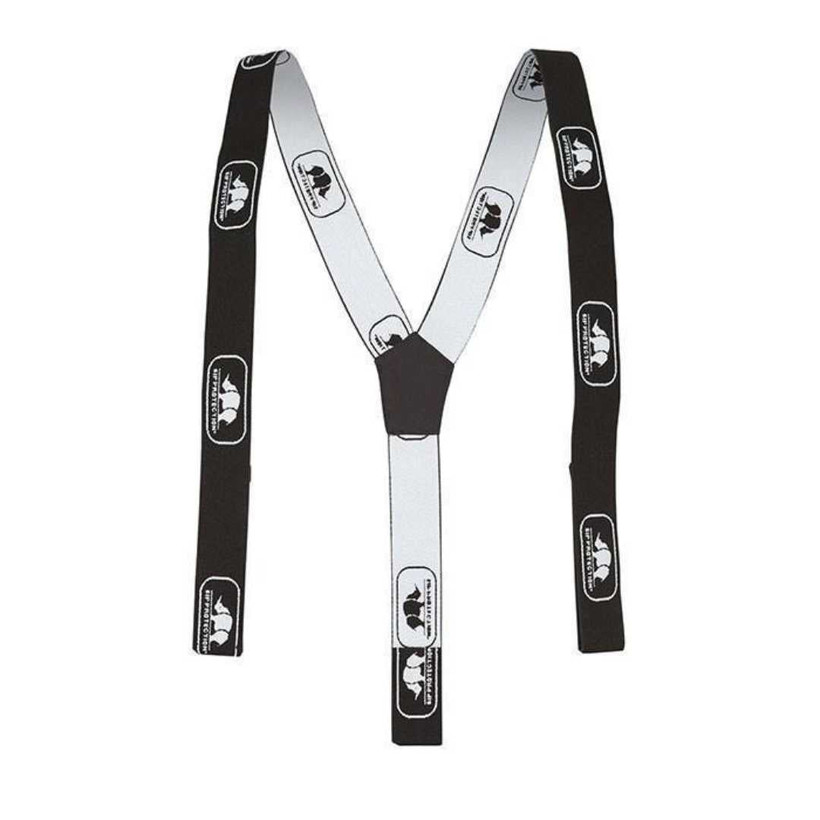 SIP Protection Suspenders with Velcro Loops, Black/White