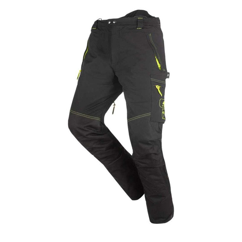 Active slide of SIP Protection ReFlex Chainsaw Pants Black/Hi-Vis Yellow