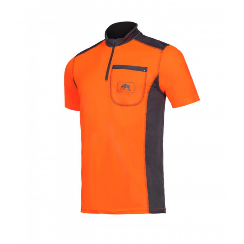 Active slide of SIP Protection Technical T-Shirt Hi-Vis Orange/Grey - Short Sleeves