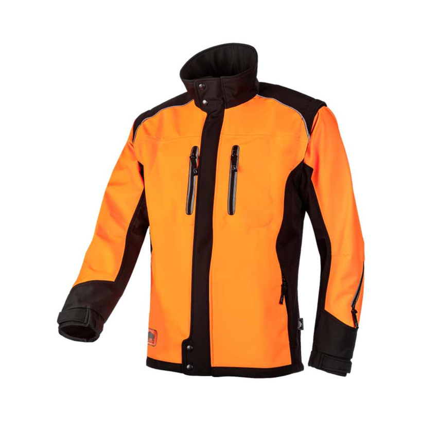 Active slide of SIP Protection Fuyu Softshell Jacket Hi-Vis Orange/Black