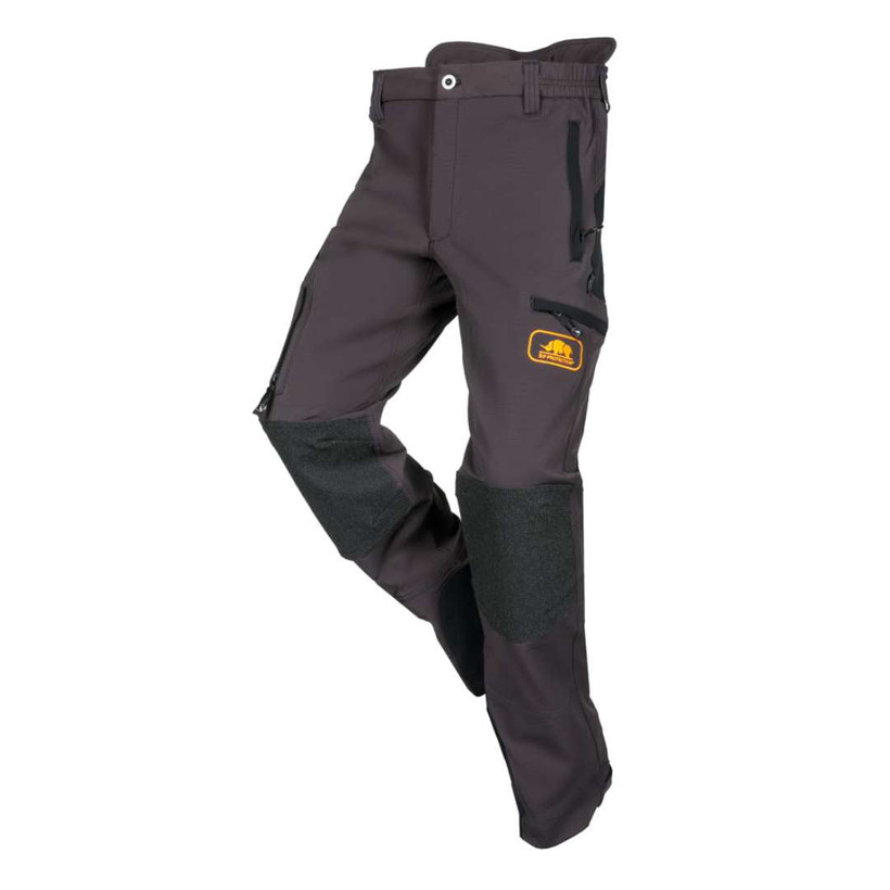 Active slide of SIP Protection Progress Climbing Pants Grey Anthracite/Black