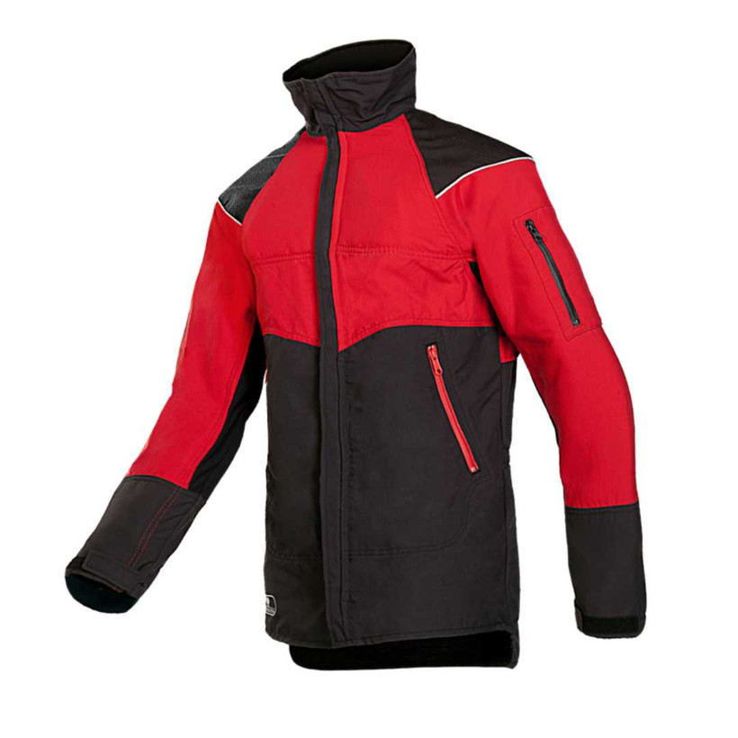Active slide of SIP Protection Innovation Chainsaw Jacket Grey/Red