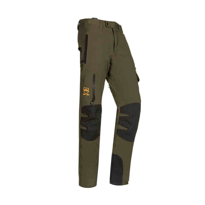 SIP Protection Arborist Chainsaw Pants Khaki Green/Black