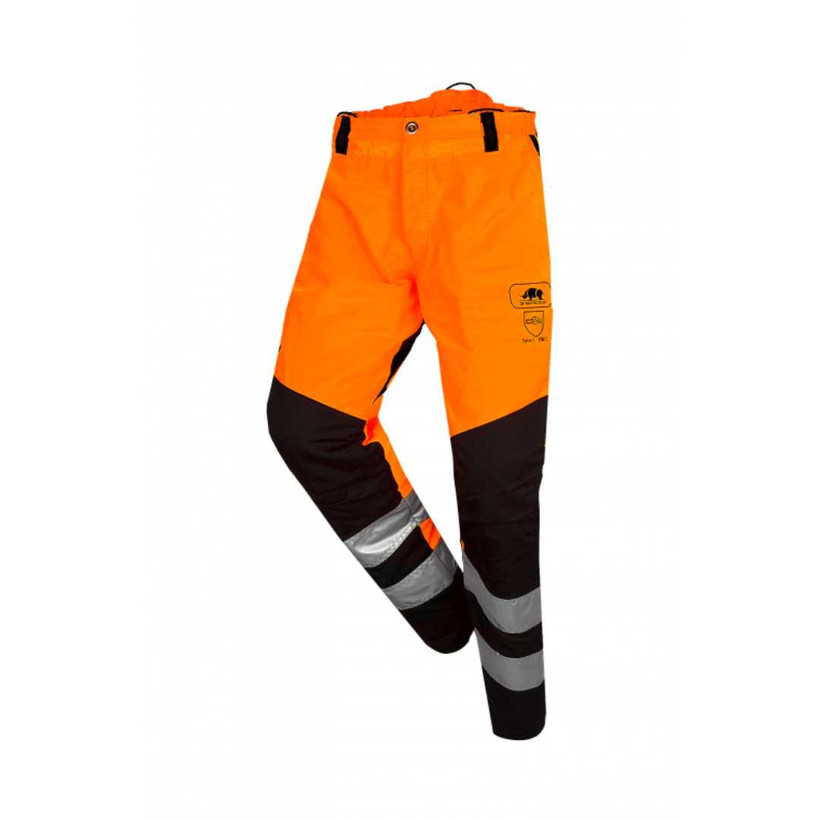 Active slide of SIP Protection BasePro HV Chainsaw Pants Hi-Vis Orange/Black