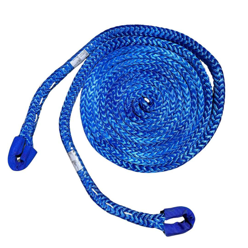 Amsteel Blue Rope 3/4'x30' With 3" Cor-Gar Covered Eyes Both Ends and Tags Attached