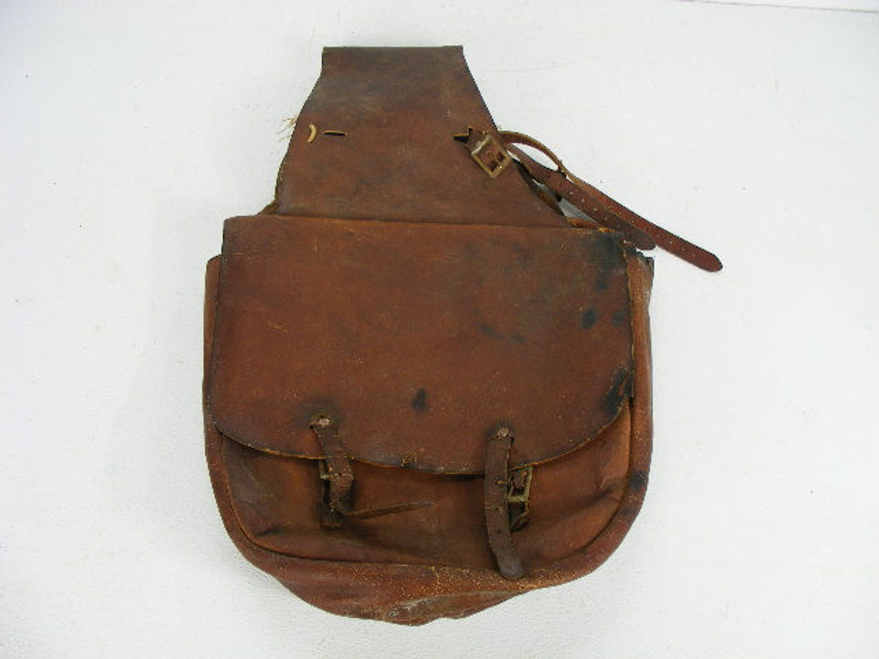 These misshapen vintage western saddlebags show wear and tear but will ...
