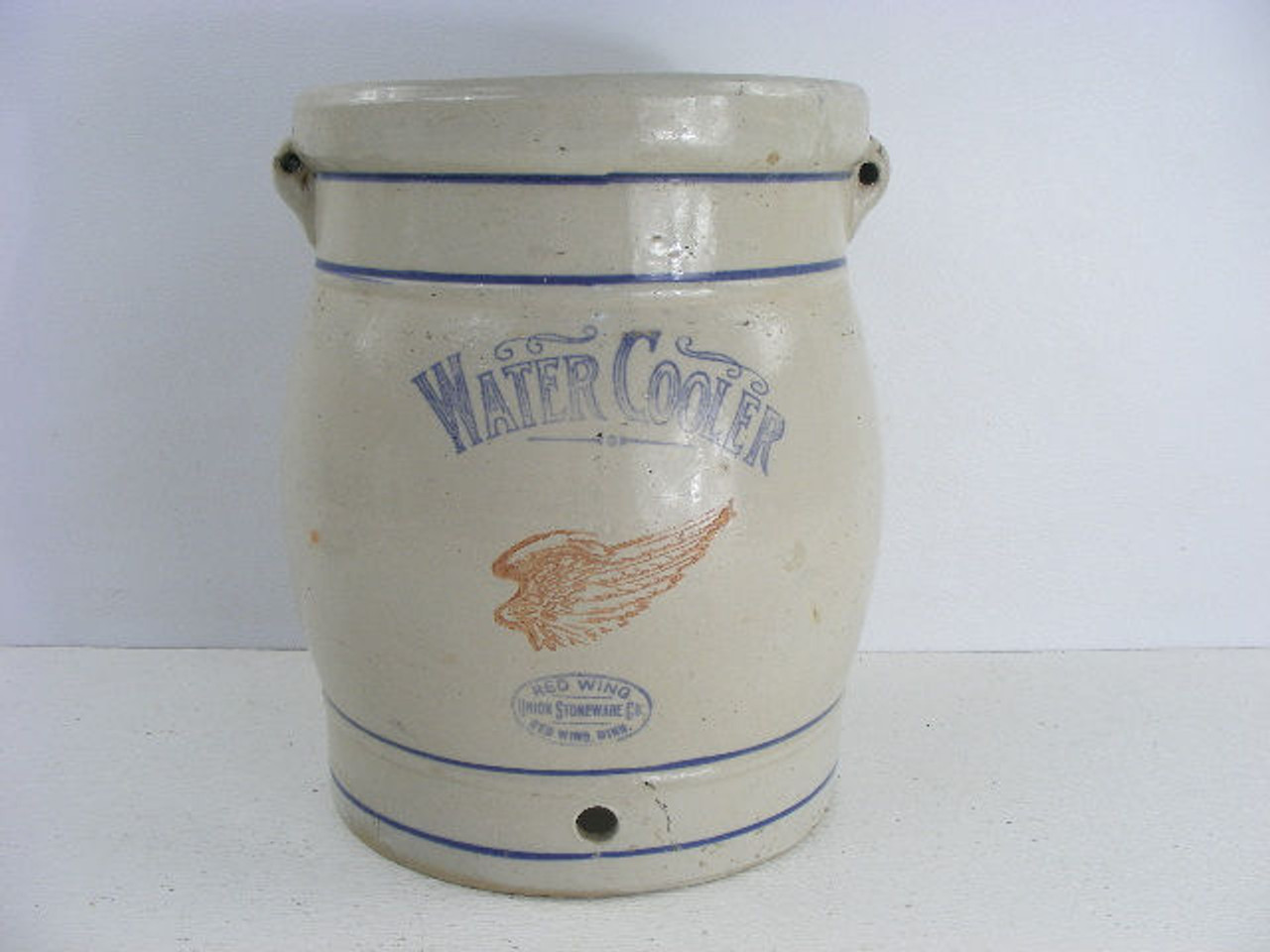 Large Antique Four-Gallon Stoneware Crock