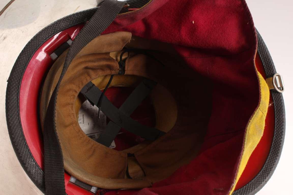 Vintage Cairns fire helmet Broken Bow Nebraska Fire Department