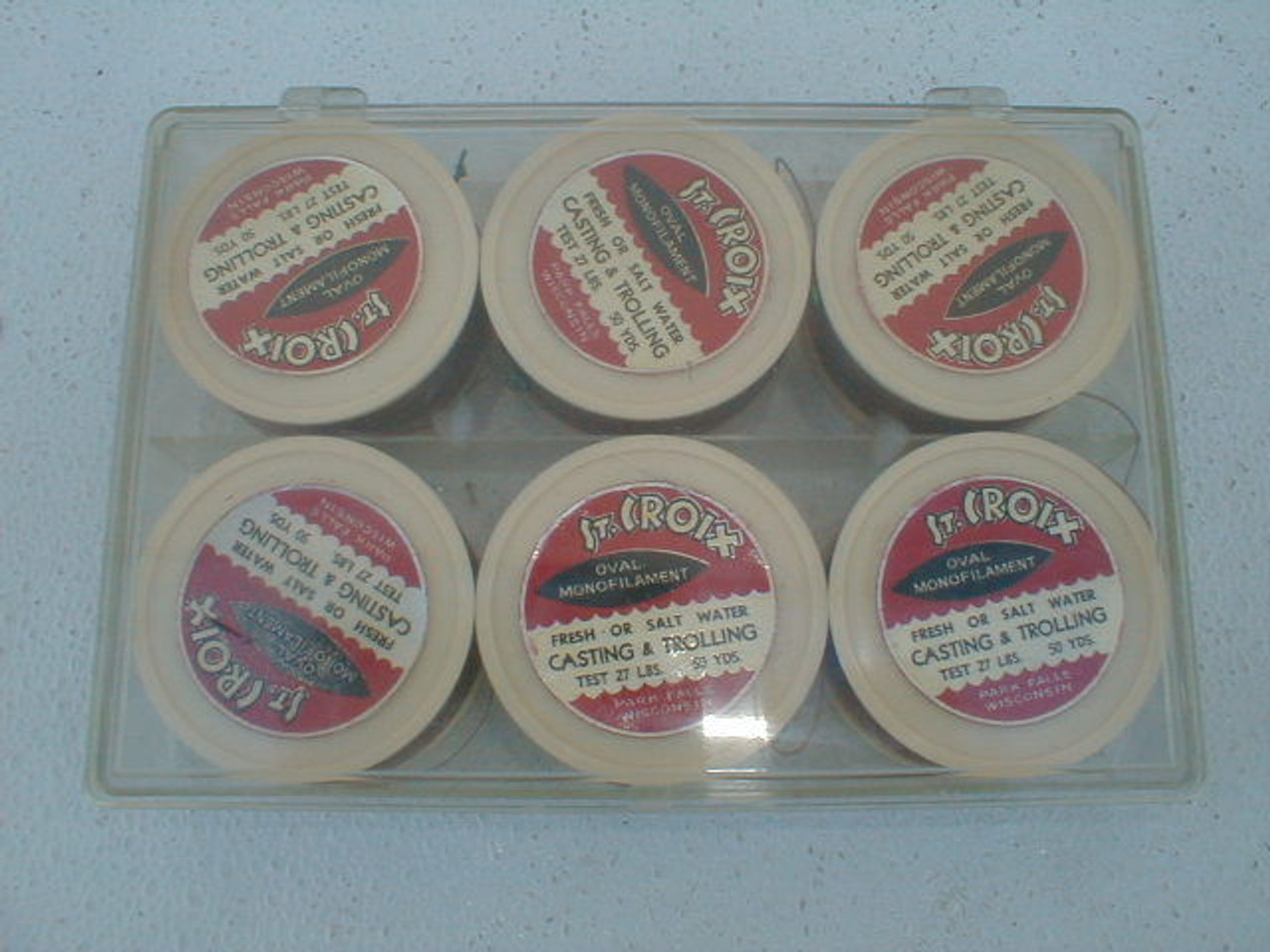 A six spool pack of vintage St. Croix of Park Falls,Wisconsin
