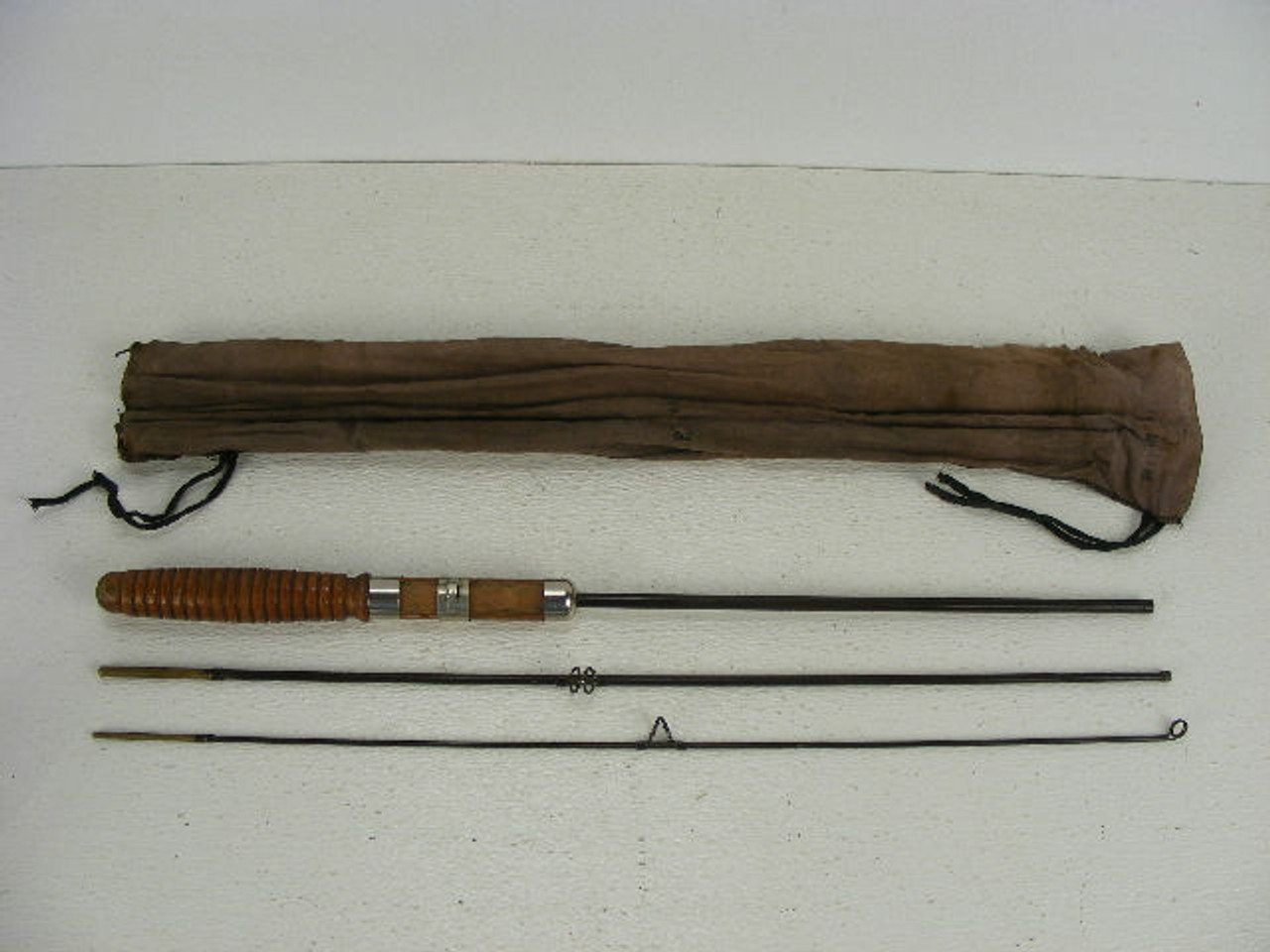 Antique Rare Winchester Metal Fishing Rod Steel Rod Telescoping Fishing  Pole 1920s