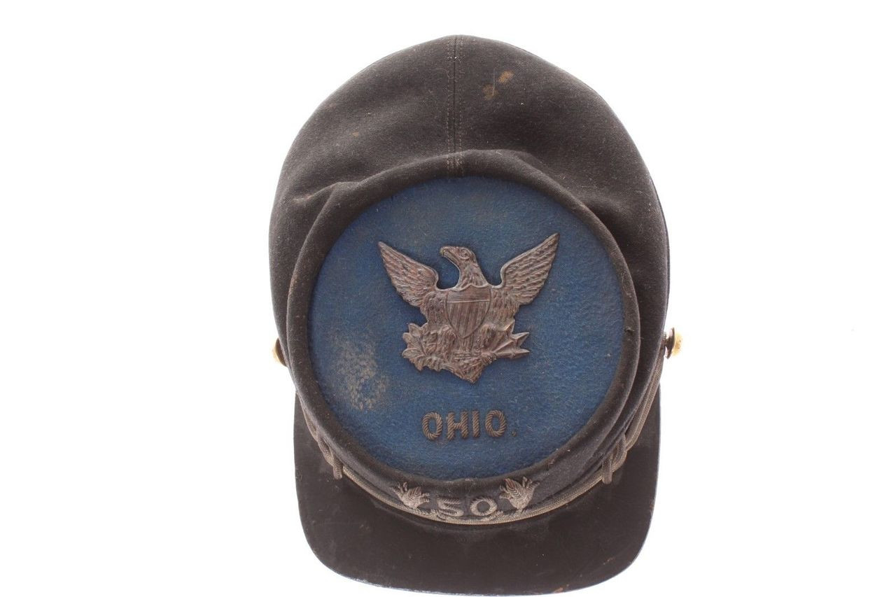 Original Civil War Ohio GAR Kepi Hat 