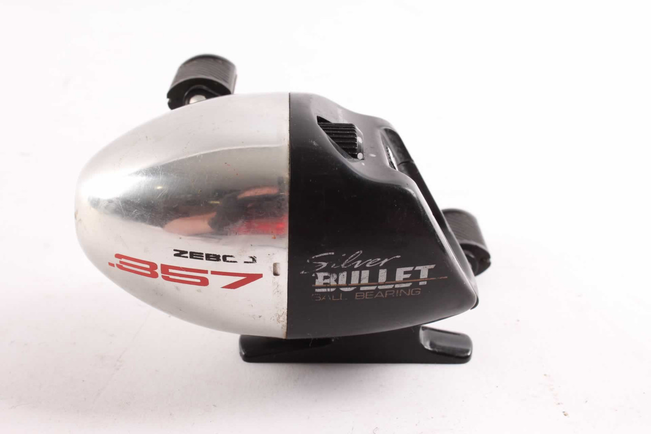 Vintage Zebco 357 Silver Bullet Casting Reel