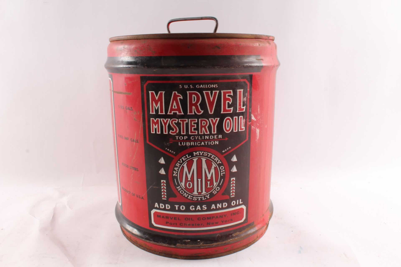 Vintage Marvel Mystery Oil - 5 Gallon Can Retro