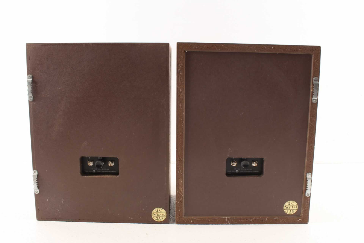Vintage Realistic MC 500 Book Shelf Stereo Speaker Set Wood Grained Vintage Realistic Mc 500 Book Shelf Stereo Speaker Set Wood Grained