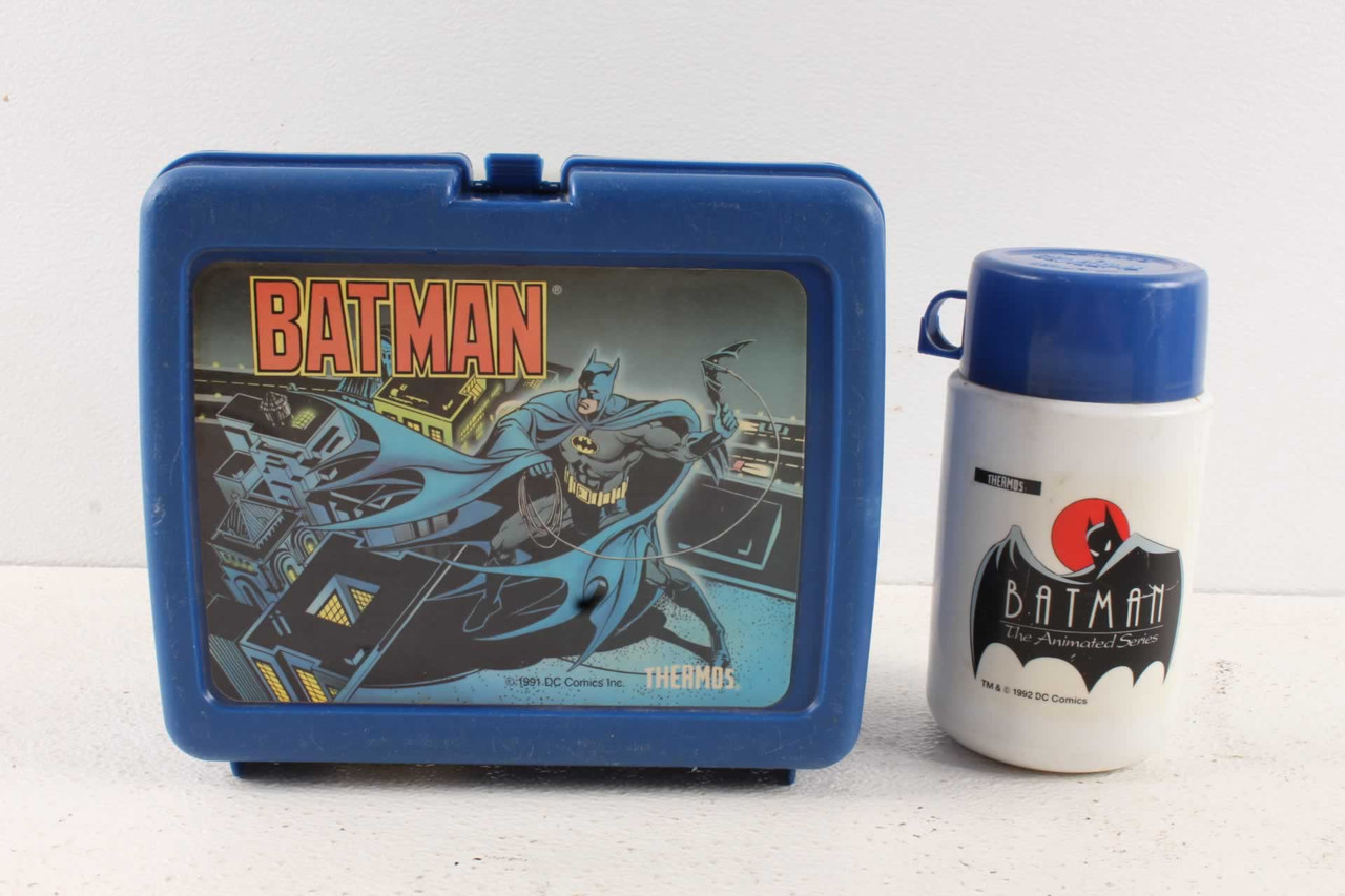 Vintage Batman Plastic Lunchbox & Thermos - Antique Mystique
