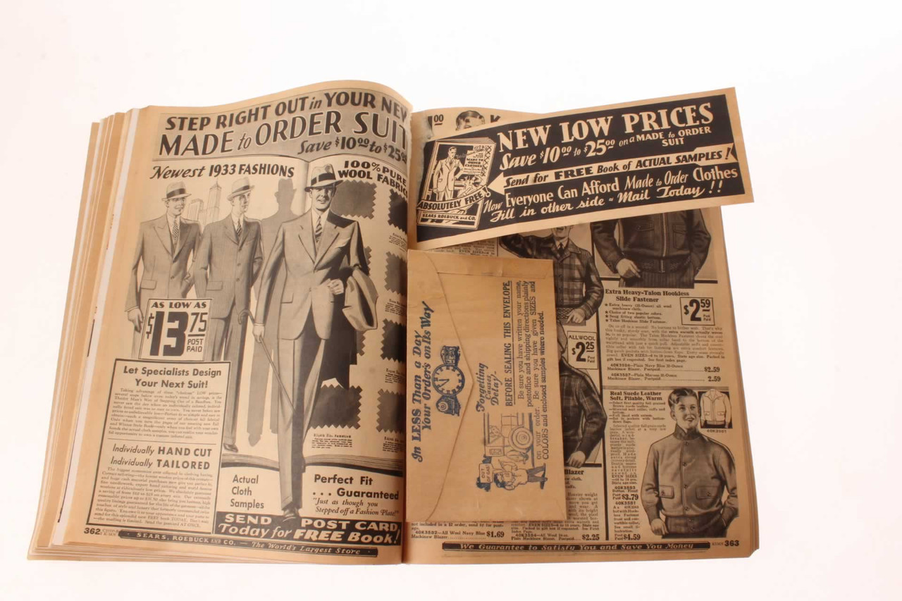 Vintage Sears Roebuck Catalog Fall & Winter 19321933 Clothing Radios