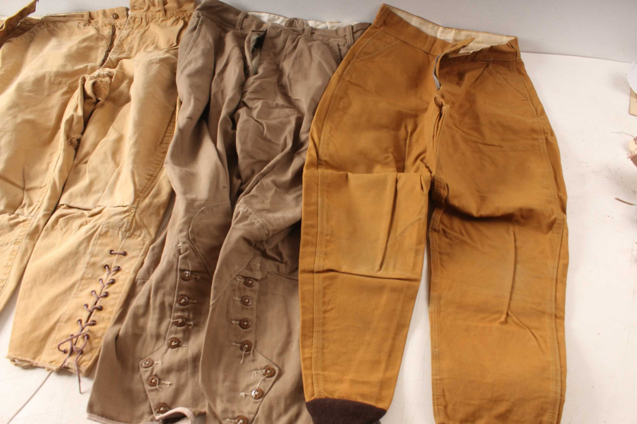 4 Vintage Duck & Pheasant Hunting Pants Western Field Label Antique