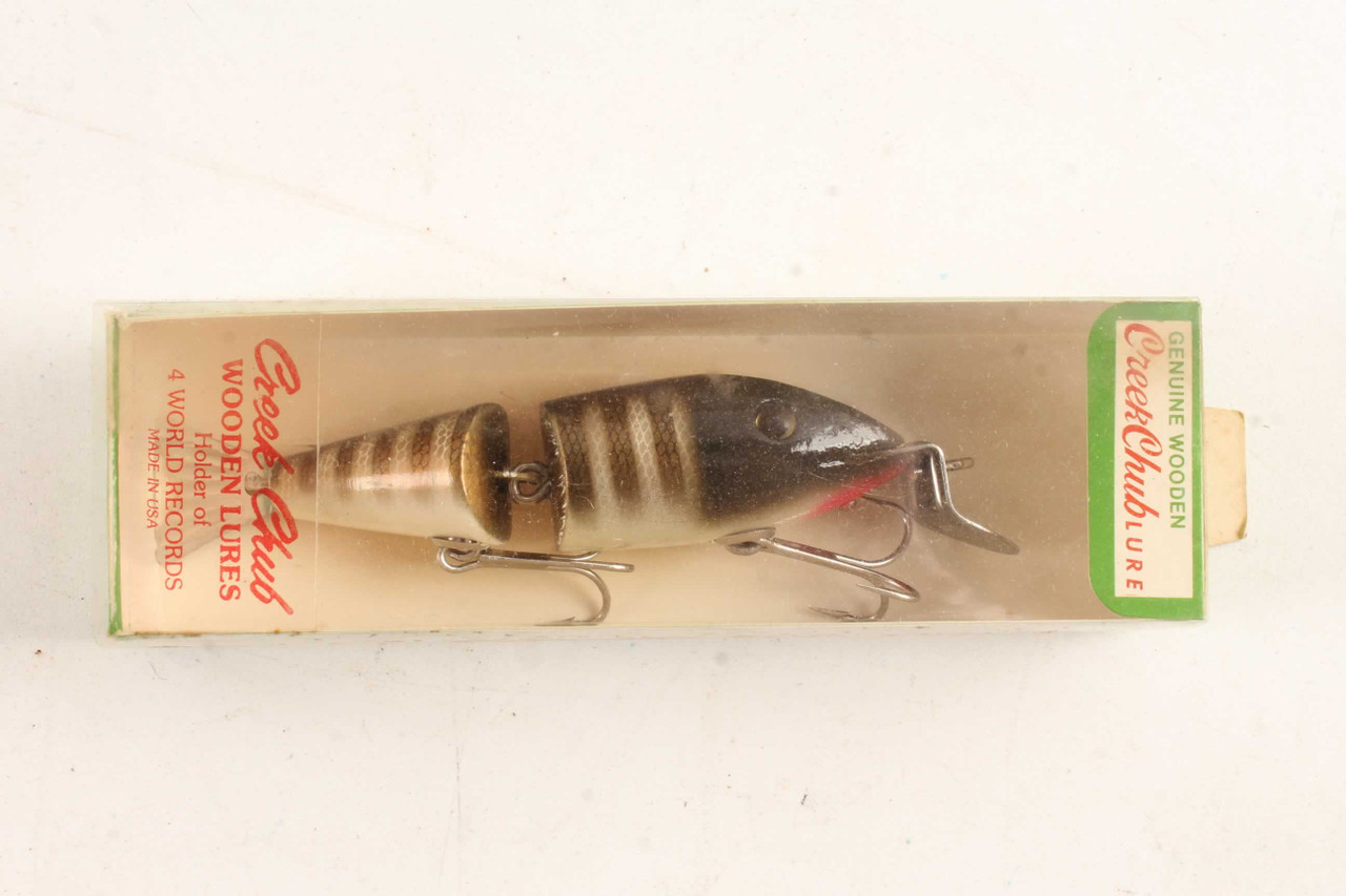 Nice Vintage Creek Chub Wigglefish Wood Fishing Lure & Box - Antique  Mystique