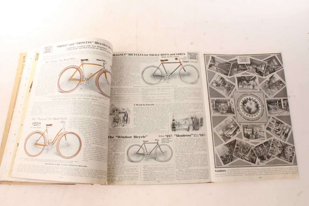 Amazing 1917 Mead Cycle Company Ranger Bicycle Catalog Brochures