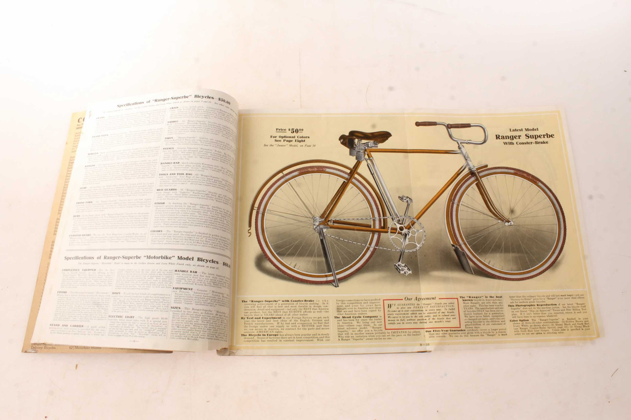 Amazing 1917 Mead Cycle Company Ranger Bicycle Catalog Brochures