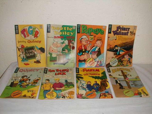 Collectible group of 8 King Comic book series from 1973.