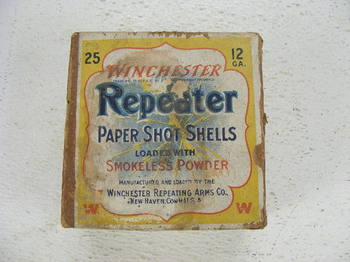 Antique Winchester Repeater two piece shotgun shell box