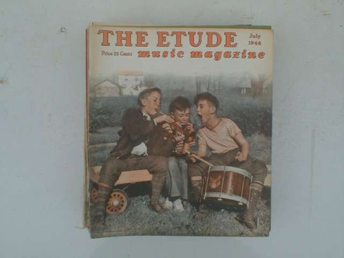 Vintage 1940s &quot;The Etude&quot; music magazines.