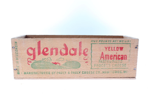 Vintage Wooden Cheese Box Glendale