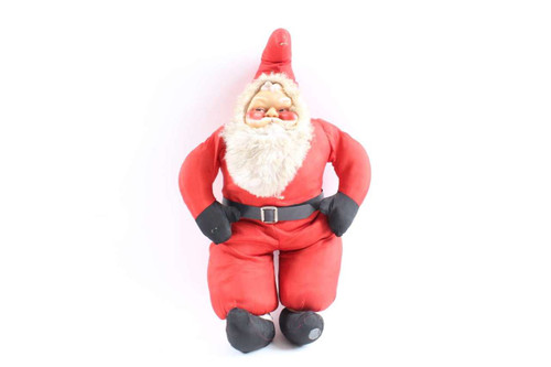 Vintage Santa Claus Christmas Decoration Stuffed Doll Figure 24" Tall